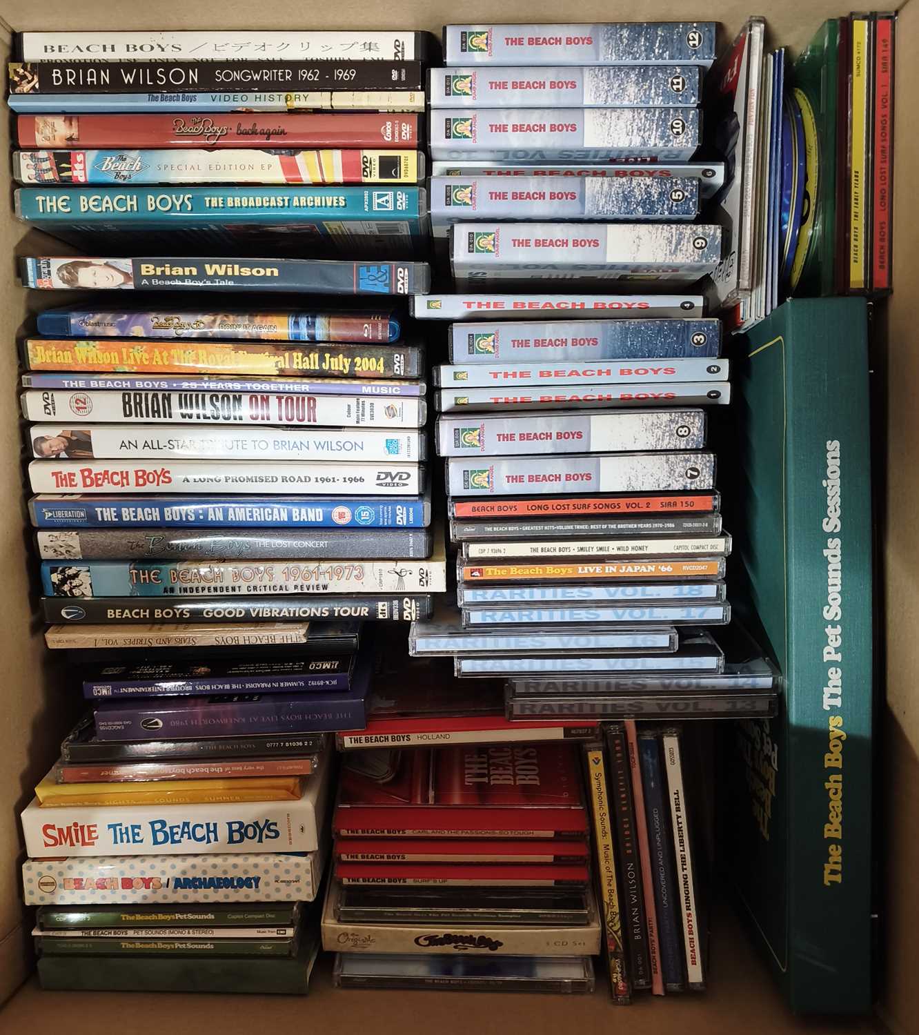 Lot 13 - THE BEACH BOYS CD AND DVD COLLECTION