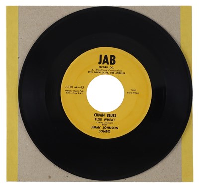 Lot 198 - ELSIE WHEAT WITH JIMMY JOHNSON COMBO – CUBAN BLUES US JAB 7” (J-101)