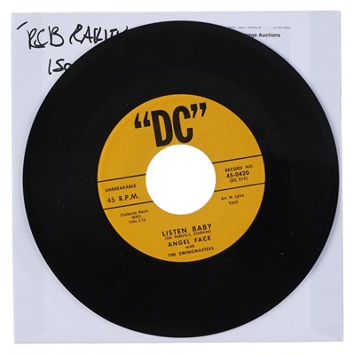 Lot 201 - ANGEL FACE WITH THE SWINGMASTERS – LISTEN BABY US DC 7” (45-0420)