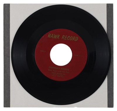Lot 211 - KITTY KAYE AND THE CATS / ALLEN THOMAS AND ORCHESTRA – FISHTRUCK BOOGIE US HAWK RECORD 7” (72053)