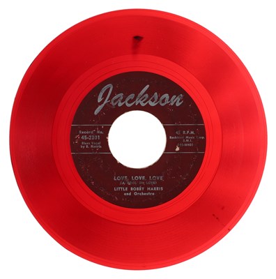 Lot 212 - LITTLE BOBBY HARRIS AND ORCHESTRA – LOVE, LOVE, LOVE (A FOOL IN LOVE) US JACKSON 7” (45-2301)