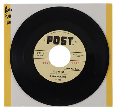 Lot 226 - RUTH DURAND – I'M WISE US POST 7” (X2012)