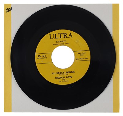 Lot 228 - PRESTON LOVE AND HIS ORCHESTRA – ALI BABA'S BOOGIE US ULTRA 7” (45-103)