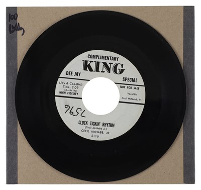 Lot 232 - CECIL MCNABB, JR. – CLOCK TICKIN' RHYTHM US KING 7” (5116)