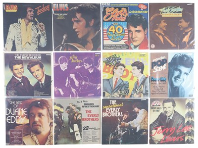 Lot 638 - ROCK 'N' ROLL, COUNTRY LP COLLECTION INCLUDING JERRY LEE LEWIS, ELVIS