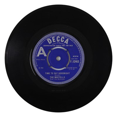 Lot 34 - THE MARTELLS – TIME TO SAY GOODNIGHT UK DECCA 7" DEMO (F.12463)
