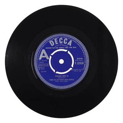 Lot 36 - THE CLAYTON SQUARES – THERE SHE IS UK DECCA 7" DEMO (F.12456)