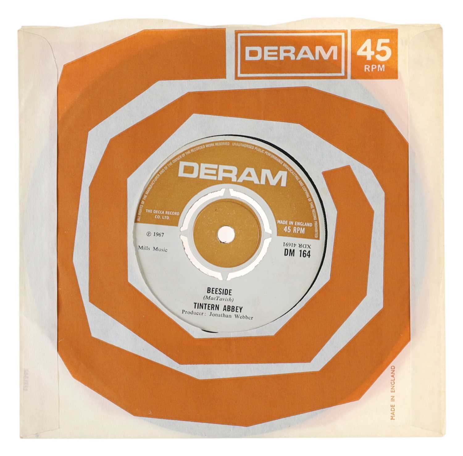 Lot 39 - TINTERN ABBEY – VACUUM CLEANER UK DERAM 7" (DM 164)