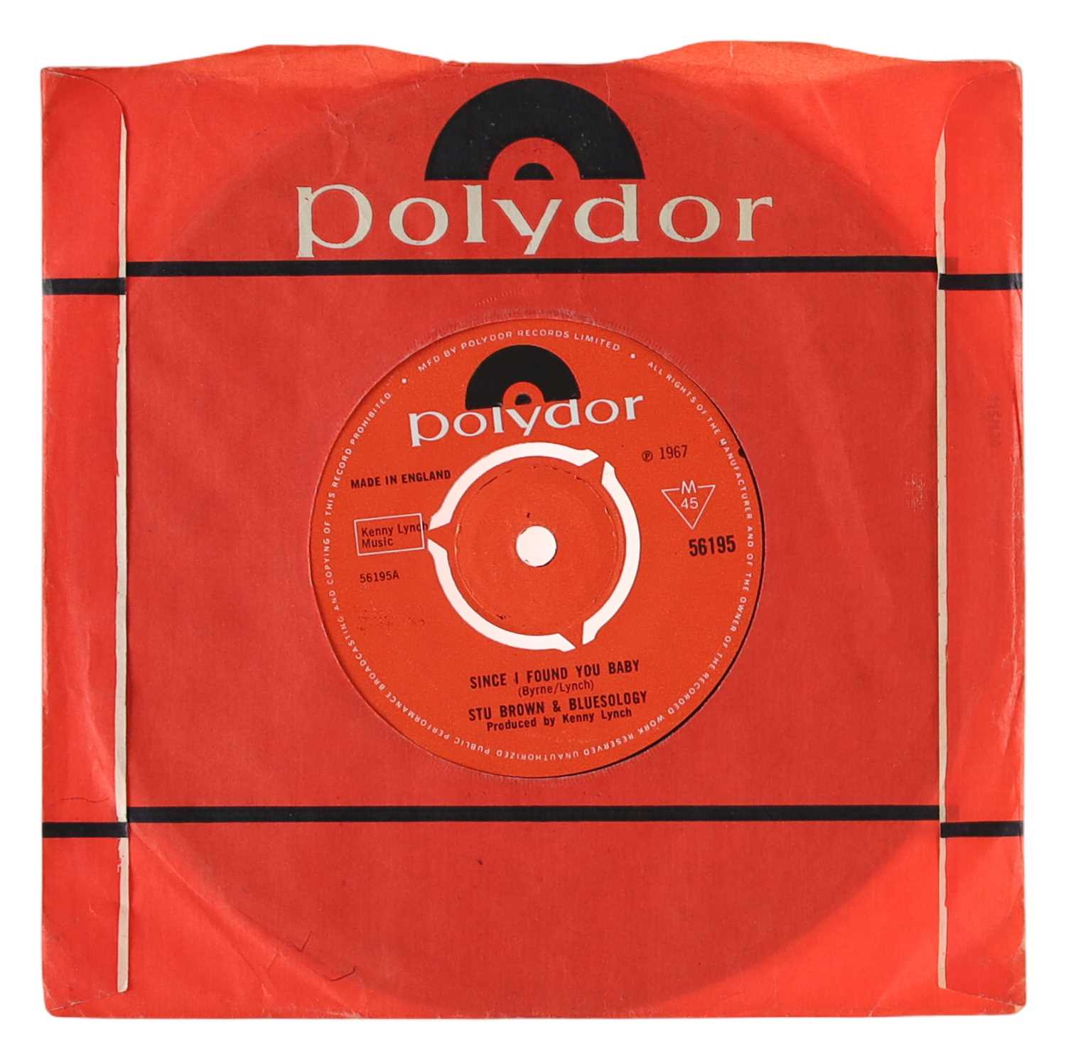 Lot 40 - STU BROWN & BLUESOLOGY – SINCE I FOUND YOU BABY UK POLYDOR 7" (56195)