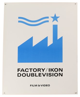 Lot 137C - FACTORY RECORDS - FACTORY IKON / DOUBLEVISION POSTER.