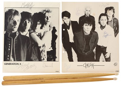 Lot 414 - PUNK - GENERATION X / CHELSEA SIGNED PHOTOGRAPHS.