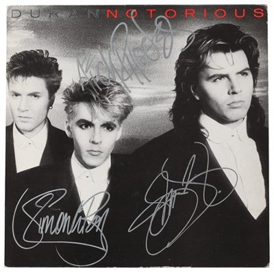 Lot 353 - DURAN DURAN - SIGNED COPY OF 'NOTORIOUS'.