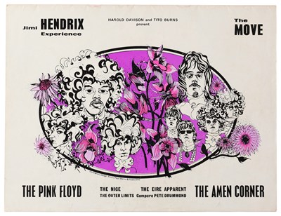 Lot 291 - JIMI HENDRIX/PINK FLOYD/AMEN CORNER ORIGINAL 1967 PROGRAMME.