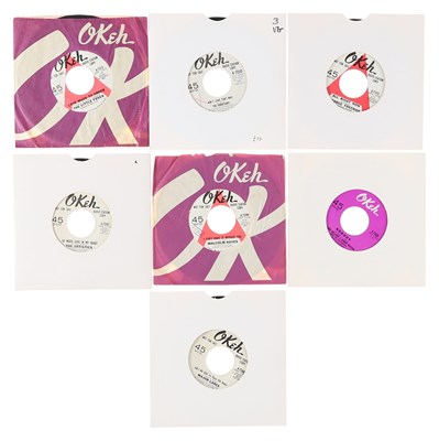 Lot 226 - OKEH NORTHERN & DEEP SOUL 7" PACK - LITTLE FOXES, THE VIBRATIONS, GEORGE FREEMAN