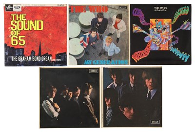 Lot 679 - THE WHO, THE ROLLING STONES, GRAHAM BOND LP PACK