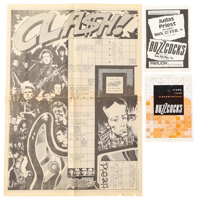 Lot 416 - BUZZCOCKS - SIGNED HANDBILL.