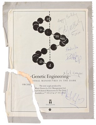Lot 186 - OMD - FULLY SIGNED ADVERT.