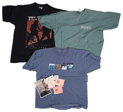 Lot 57 - BRUCE SPRINGSTEEN - CONCERT T-SHIRTS / BOWIE AND GLAM TICKETS.