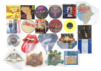 Lot 690 - POP, ROCK, PUNK, NEW WAVE 7" AND 12" PICTURE DISCS, COLOURED PRESSINGS AND PRESS PHOTOS