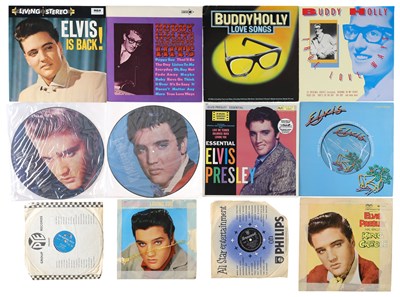 Lot 694 - VARIOUS ELVIS ITEMS COLLECTION INCLUDING RECORDS, MINI CD'S, CASSETTES, NEWSPAPERS, FANCLUB MAGAZINES AND MORE
