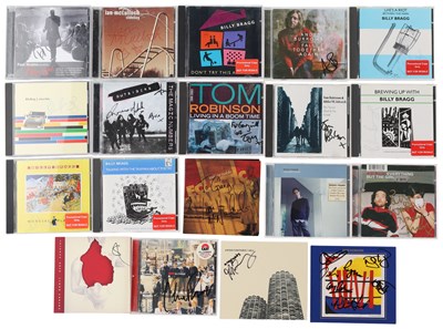 Lot 192 - SIGNED CD COLLECTION INC BILLY BRAGG / CAST / WILCO.