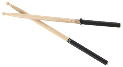 Lot 61 - FOO FIGHTERS - TAYLOR HAWKINS STAGE-USED DRUMSTICKS.