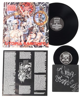 Lot 193 - NAPALM DEATH - SIGNED COPY OF UTOPIA BANISHED 7".