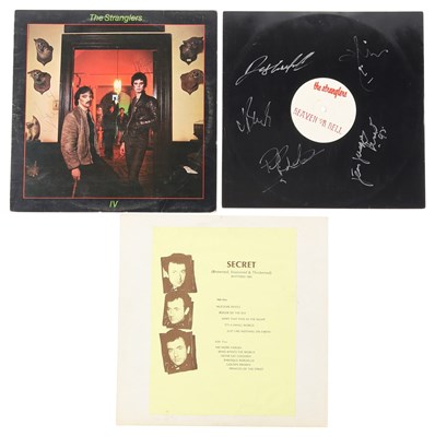 Lot 417 - STRANGLERS - SIGNED LP AND 12".