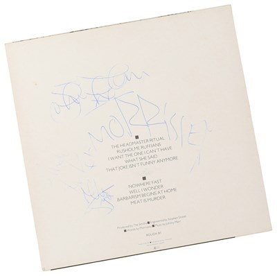 Lot 405 - THE SMITHS - FULLY SIGNED COPY OF MEAT IS MURDER LP.