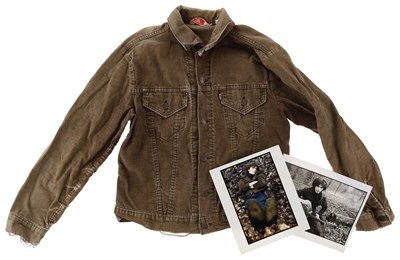Lot 393 - INDIE - SUEDE - BERNARD BUTLER PHOTOSHOOT WORN LEVI'S JACKET.