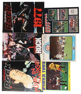 Lot 484 - SEX PISTOLS - THREE 1976 FOOTBALL PROGRAMMES WITH ANARCHY ADVERTS.