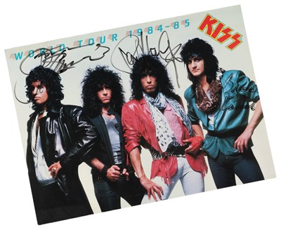 Lot 352 - KISS - PROGRAMME SIGNED BY SIMMONS / STANLEY / KULLICK.