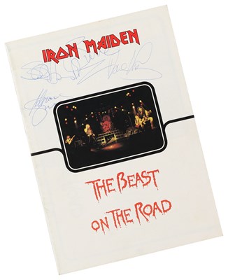 Lot 348 - IRON MAIDEN - FULLY SIGNED CONCERT PROGRAMME.