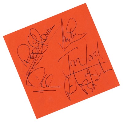 Lot 226 - DEEP PURPLE - SET OF AUTOGRAPHS.