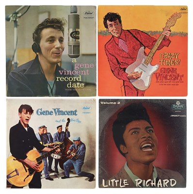 Lot 855 - ORIGINAL UK PRESS ROCK N' ROLL LPS - GENE VINCENT & LITTLE RICHARD