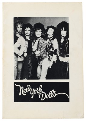 Lot 406 - THE SMITHS - MORRISSEY'S NEW YORK DOLLS BOOK WITH MORRISSEY HANDWRITTEN NOTE.
