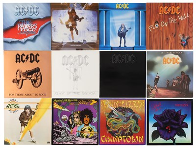 Lot 831 - AC/DC, THIN LIZZY LP PACK INCLUDING THE RAZOR'S EDGE