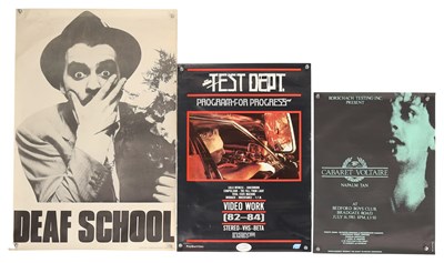 Lot 425 - CABARET VOLTAIRE / TEST DEPT POSTER COLLECTION.