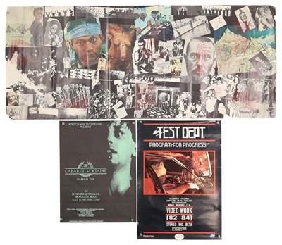 Lot 426 - CABARET VOLTAIRE / TEST DEPT POSTER COLLECTION.