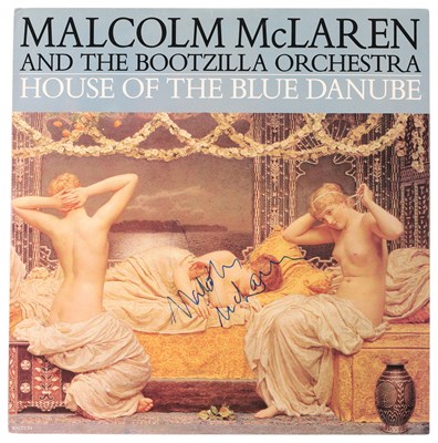 Lot 485 - PUNK/SEX PISTOLS INTEREST - MALCOLM MCLAREN SIGNED SLEEVE.