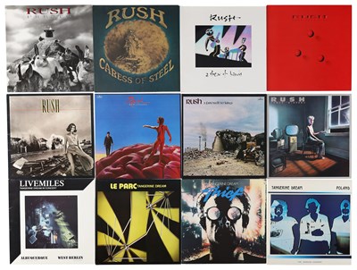 Lot 836 - RUSH, TANGERINE DREAM, GENESIS LP PACK INCLUDING PRESTO