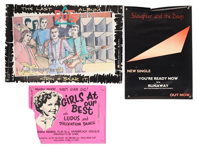 Lot 427 - PUNK POSTERS INC LUDUS / SLAUGHTER AND THE DOGS / RUTS.