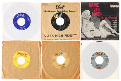 Lot 876 - EDDIE COCHRAN SESSION APPEARENCES 7" PACK - GEE CEES, JERRY NEAL, MAMIE VAN DOREN