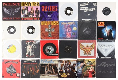 Lot 840 - HARD ROCK, HEAVY METAL 7"S INCLUDING GUNS 'N' ROSES, MEGADETH