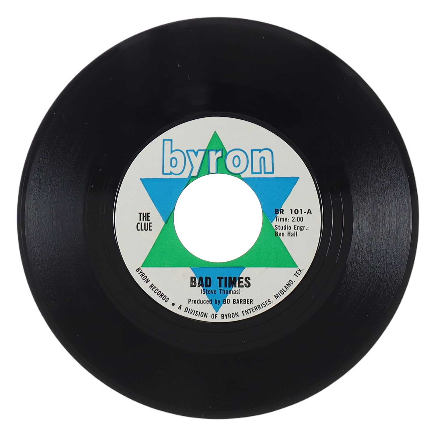 Lot 3 - THE CLUE – BAD TIMES US BYRON 7” (BR 101)