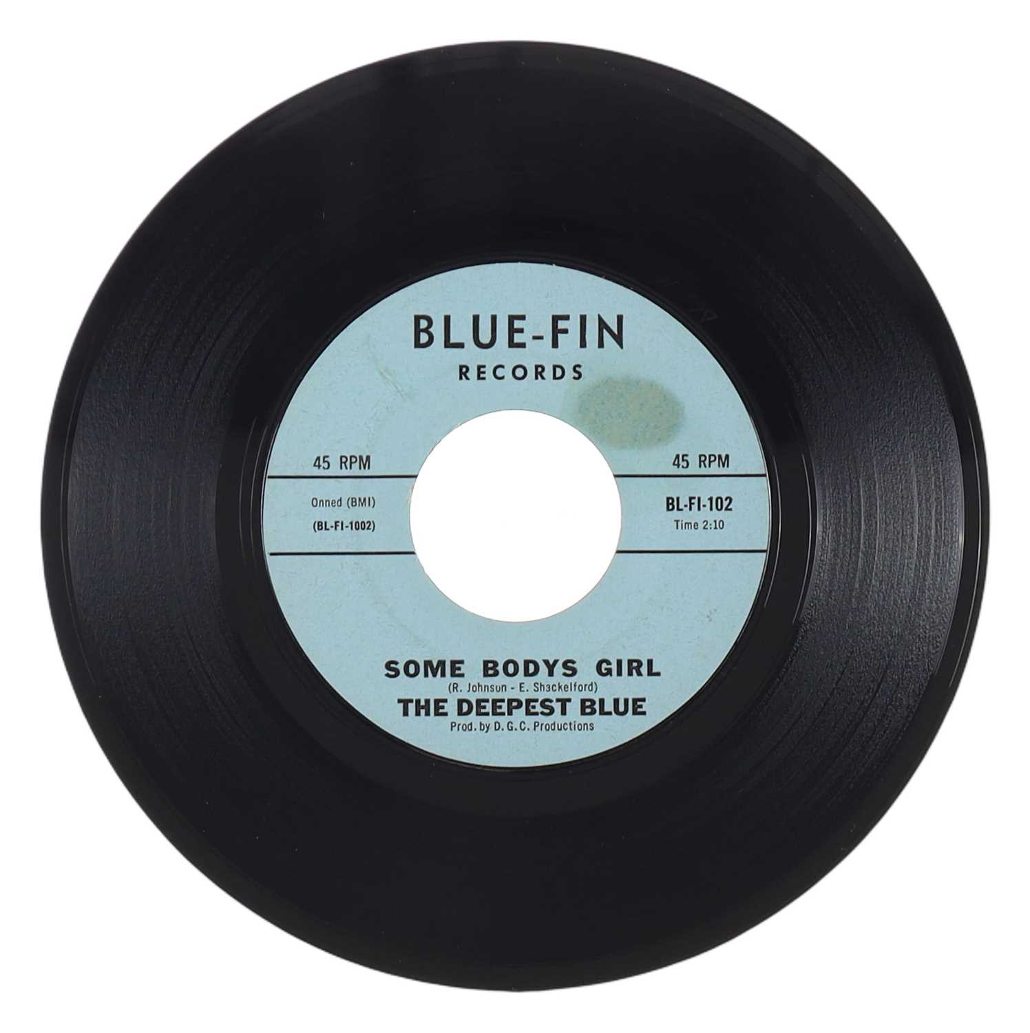 Lot 6 - THE DEEPEST BLUE – SOME BODYS GIRL US BLUE-FIN RECORDS 7” (BL-FI-102)