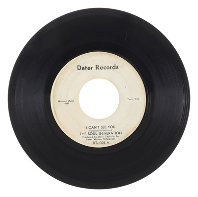 Lot 12 - THE SOUL GENERATION – I CAN'T SEE YOU US DATER RECORDS 7” (DT-1301)