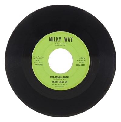 Lot 14 - DEAN CARTER – JAILHOUSE ROCK US MILKY WAY 7” (MW-011)