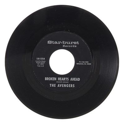 Lot 19 - THE AVENGERS – BE A CAVE MAN US STAR-BURST RECORDS 7” (S-B-125)