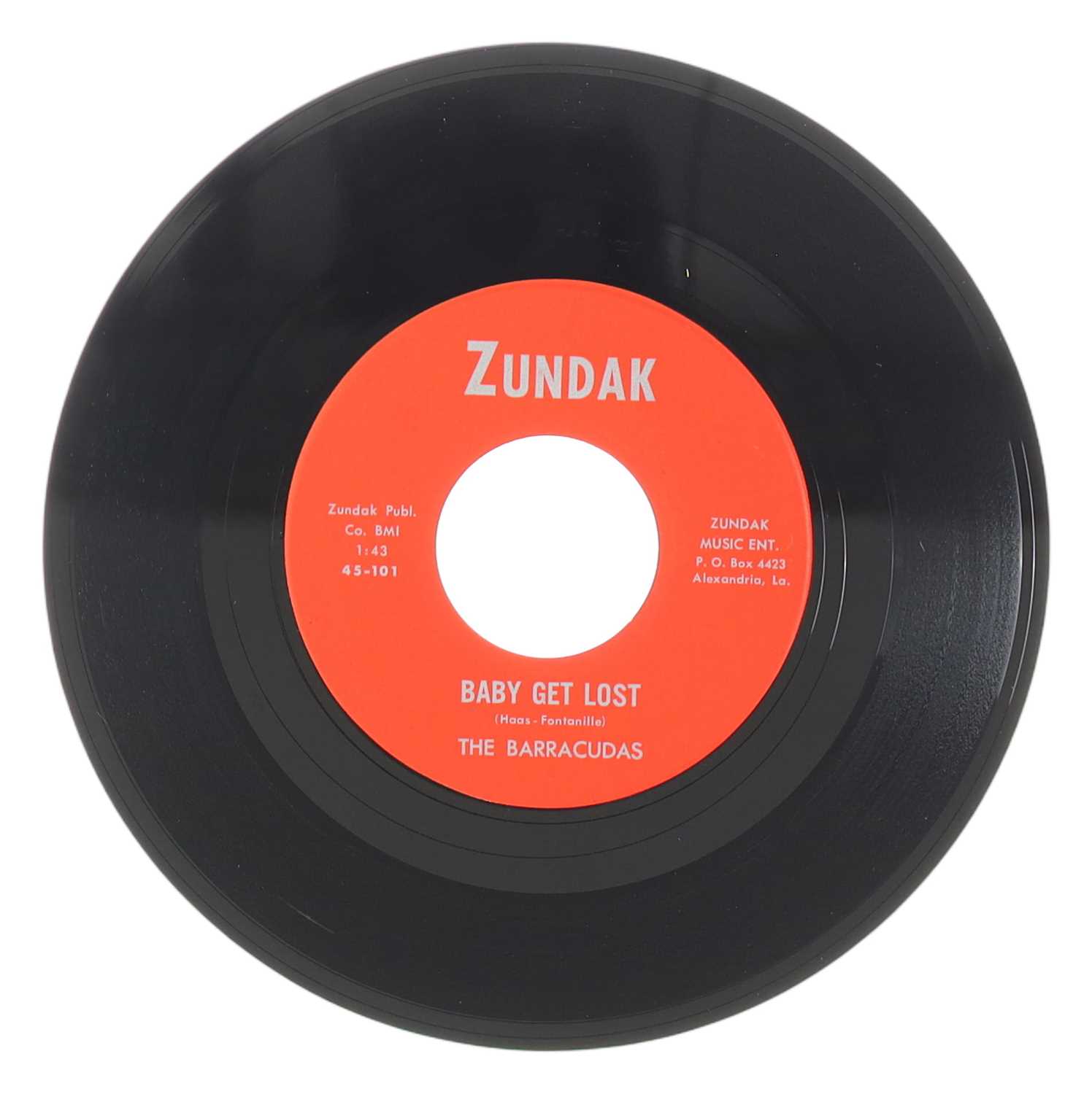 Lot 22 - THE BARRACUDAS – BABY GET LOST US ZUNDAK 7” (45-101)